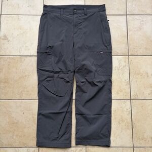 LL Bean Pants Mens 34x30 Gray Water Resistant Cresta Hiking Technical Cargo Gorp